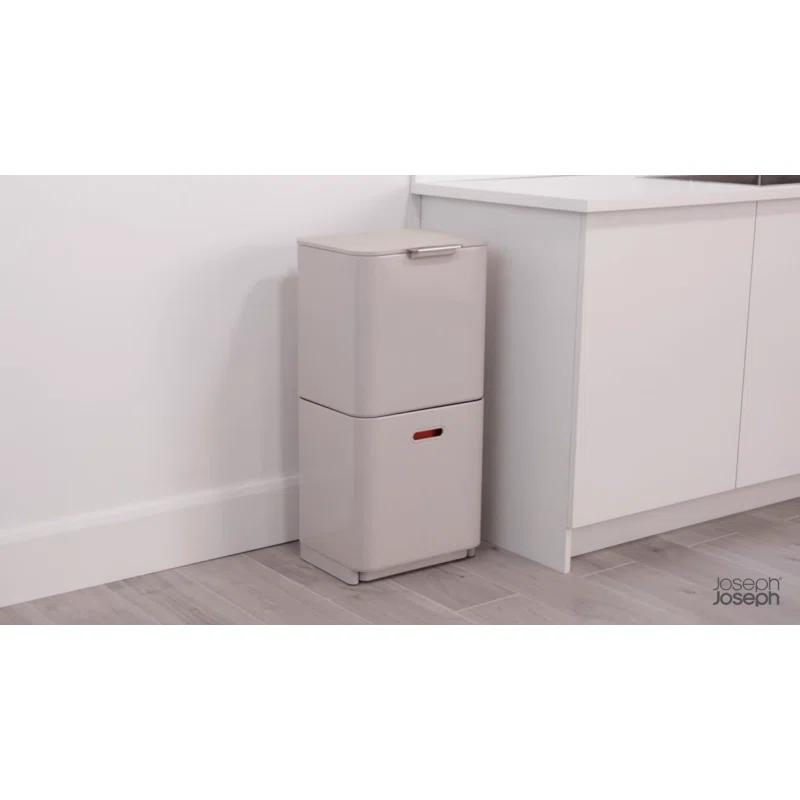 Joseph Joseph Totem Waste & Recycling Dual Kitchen Trash Can