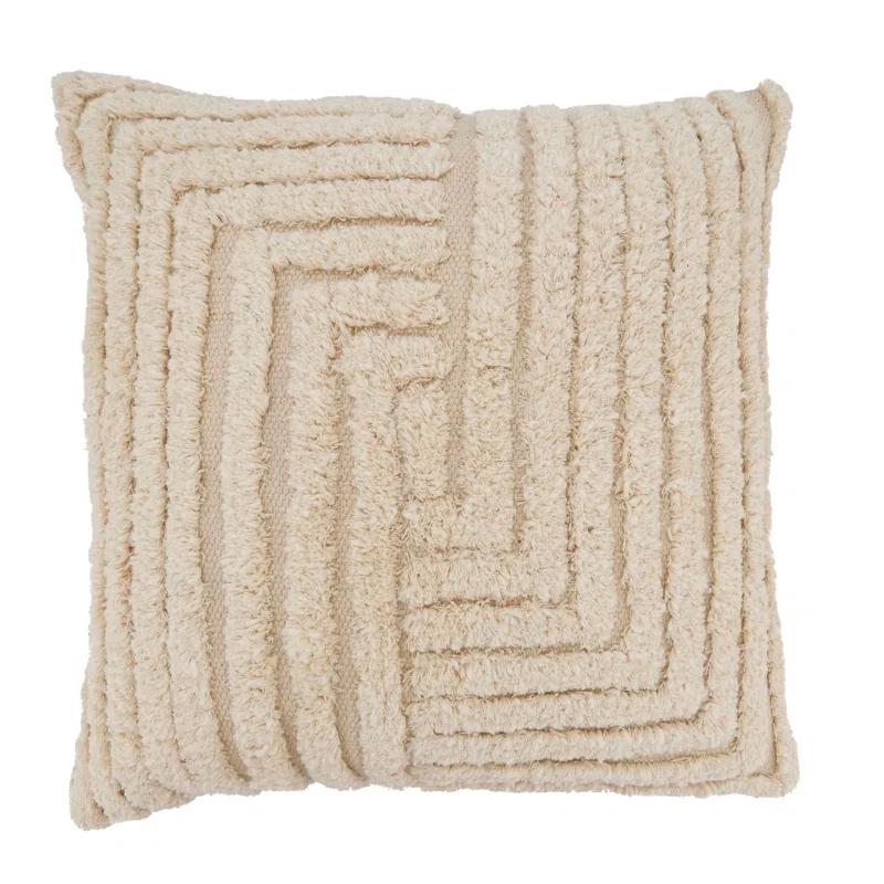 Saro Adelaide Collection Cotton Throw Pillow