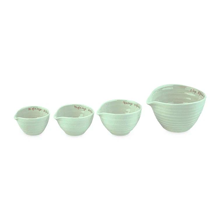 Portmeirion Portmeirion Sophie Conran Celadon Measuring Cups 5.5" (Set of 4)