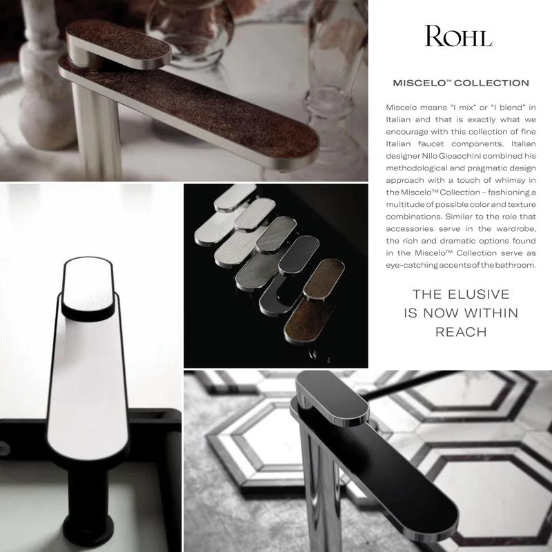 Rohl MI01D1WBAPC Miscelo™ Single Hole Bathroom Faucet with Drain Assembly
