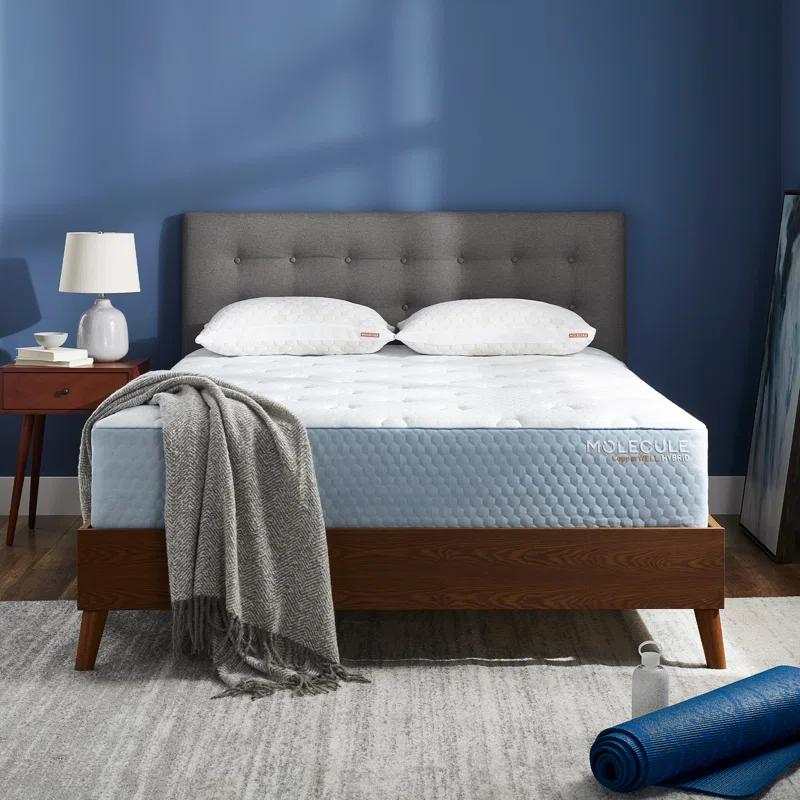 MOLECULE MOLECULE CopperWELL 13" Hybrid Cooling Gel Memory Foam and Encased Coil Medium Firm Mattress