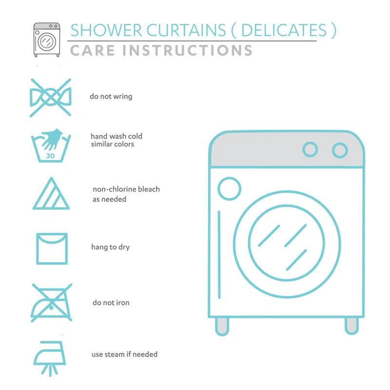 Lush Decor Geometric Shower Curtain