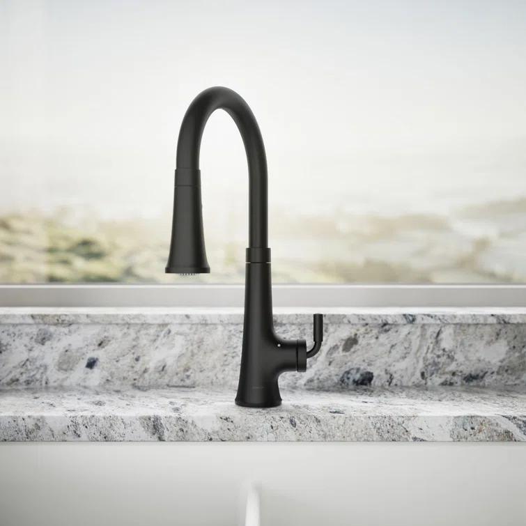 Tone Touchless Pull-Down Kitchen Sink Faucet with Three-Function Sprayhead