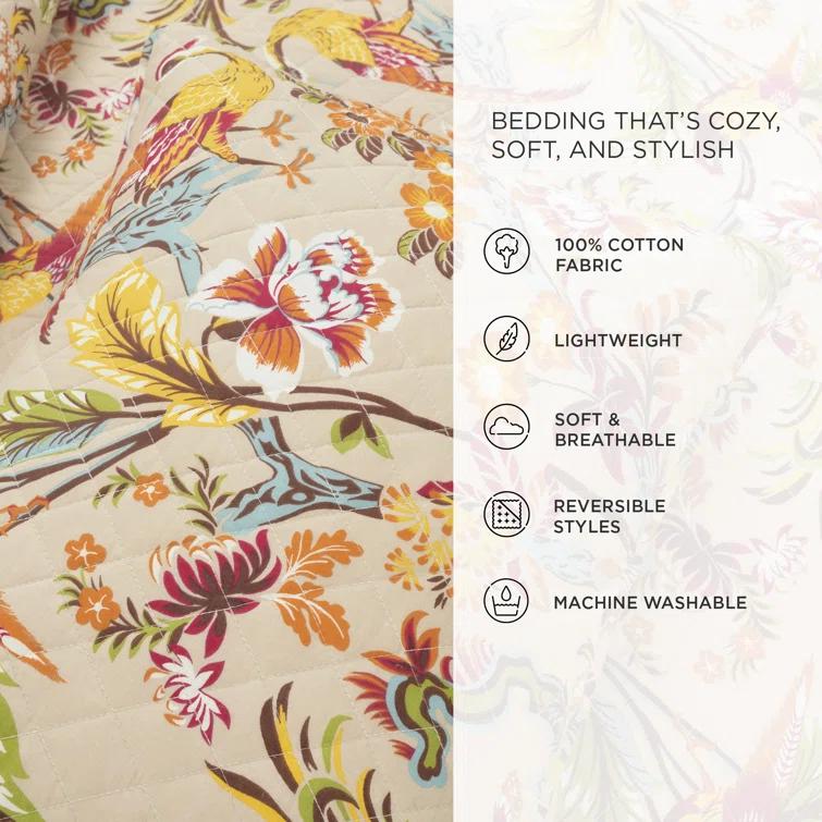 Lush Decor Dolores Reversible Quilt Set