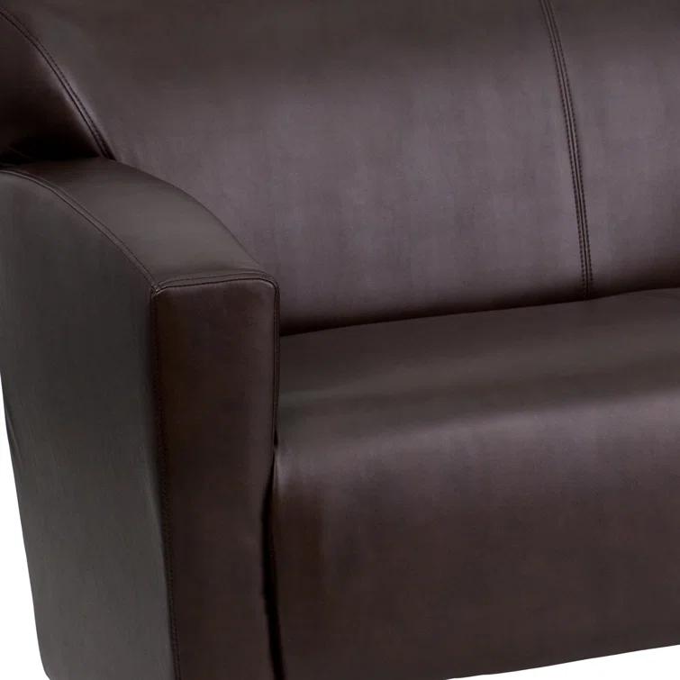 Flash Furniture HERCULES Majesty Series LeatherSoft Sofa with Extended Panel Arms