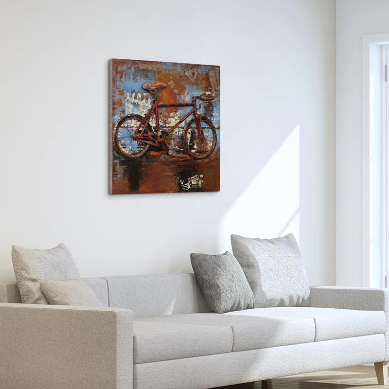 Empire Art Direct 'Biking' 3D Metal Wall Art