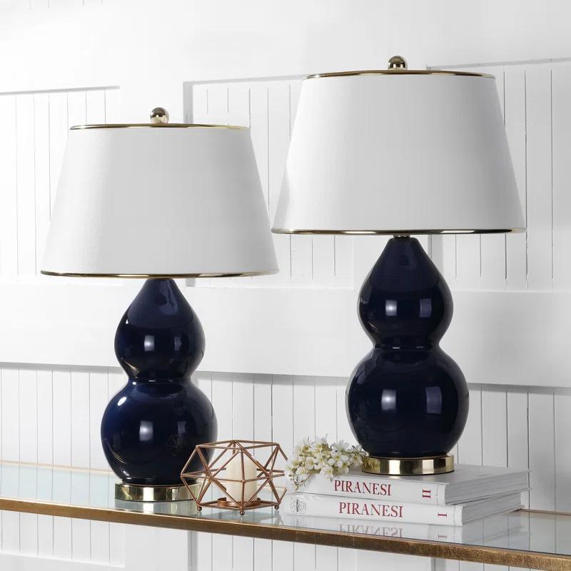 Everly Quinn Ceramic Table Lamp (Set of 2)
