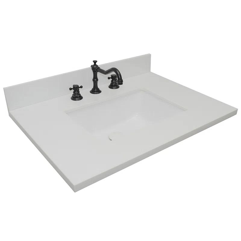 Bellaterra Home 31'' Composite Single Bathroom Vanity Top with Sink