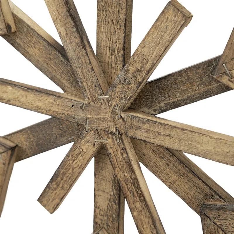 A&B Home Snowflake Ornaments - Set of 6 - Brown (Set of 6)