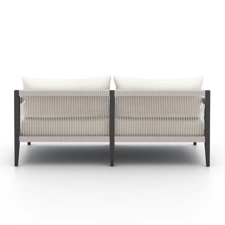 Cadenza Indoor / Outdoor Metal Sofa - Bronze/Sand / 63"W