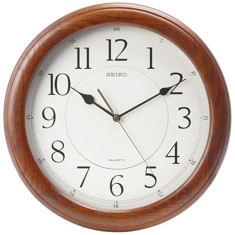 Seiko Solid Wood Wall Clock