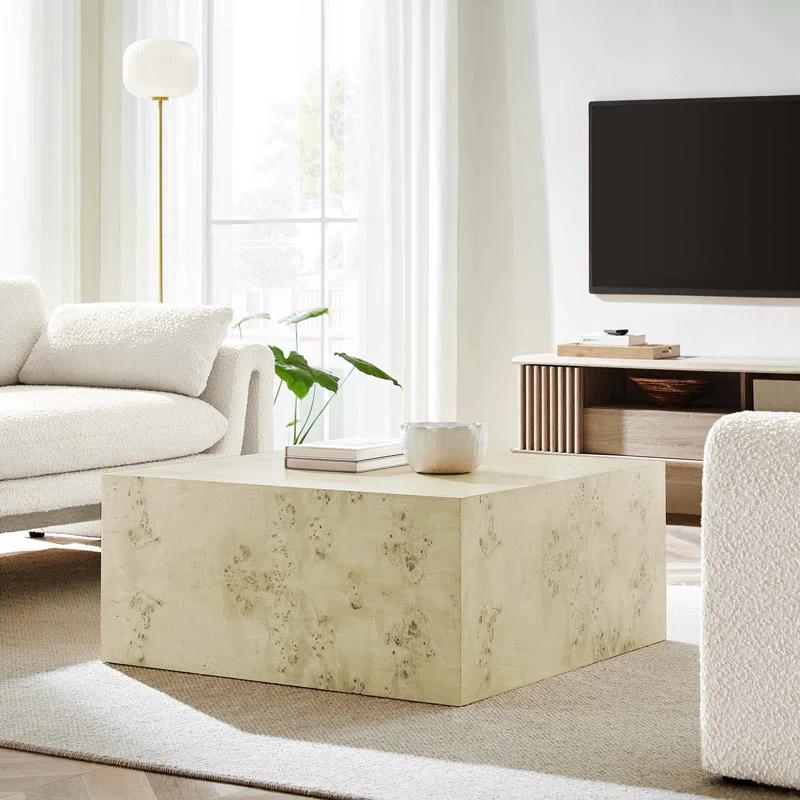 Modway Modway Cosmos 36" Square Burl Wood Coffee Table