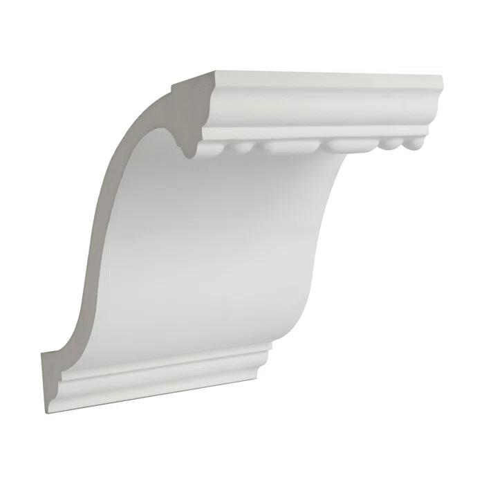 Architectural Products by Outwater L.L.C. 8-7/8 in x 7 in x 6 in Long Bead and Reel Polyurethane Crown Moulding Sample