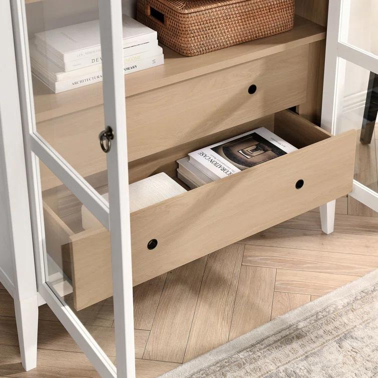 Modway Nolan 74" Tall Arched Storage Display Cabinet