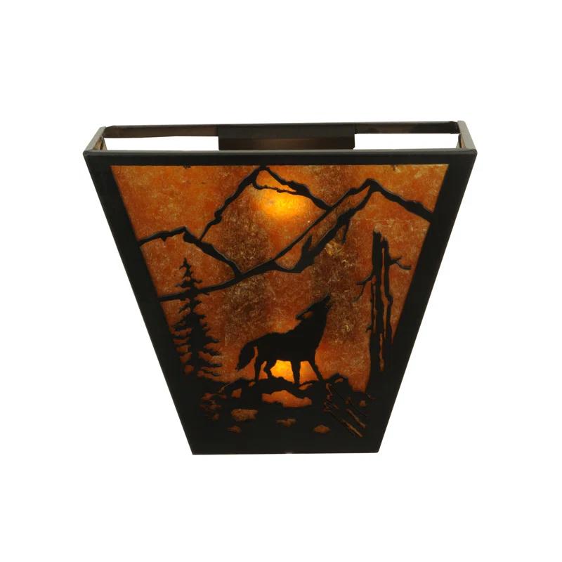 Meyda Lighting Rustic Lodge Flush Mounted Sconce