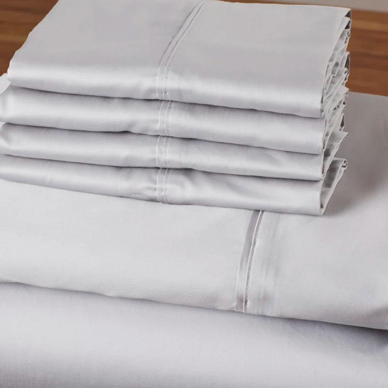 Tribeca Living 600 Thread Count 100% Cotton Extra Deep Pocket Sheet Set