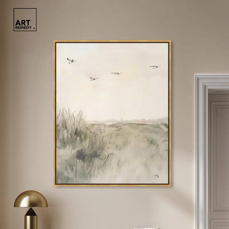 Art Remedy Gaviotas Canvas Boho Minimalist Abstract Wall Art by Art Remedy