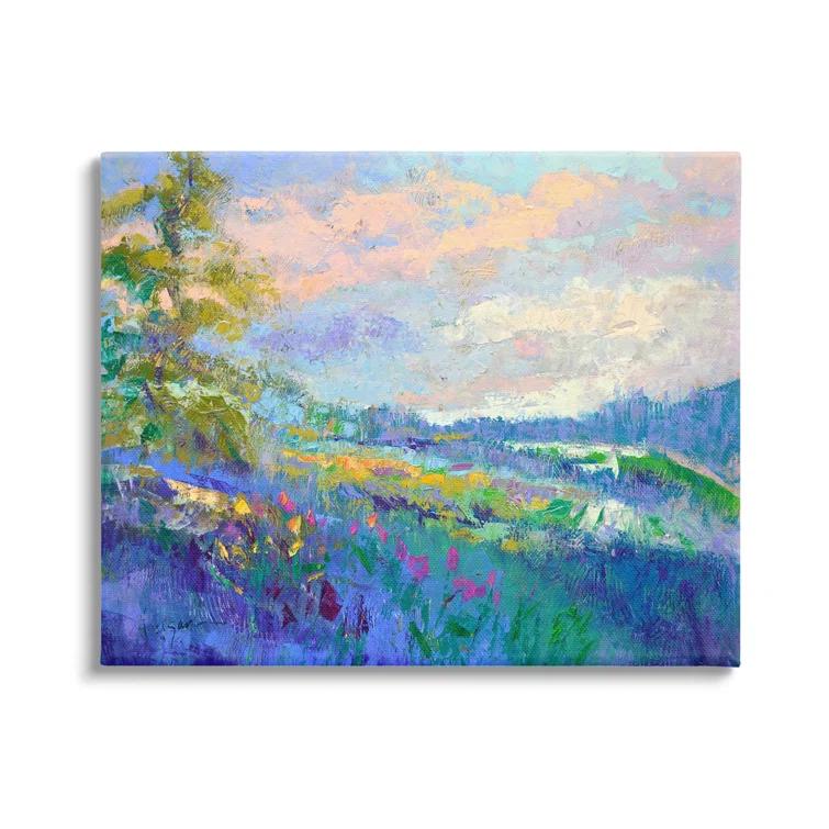Stupell Industries " Modern Hill Woodland Landscape " by Dorothy Fagan Painting Print