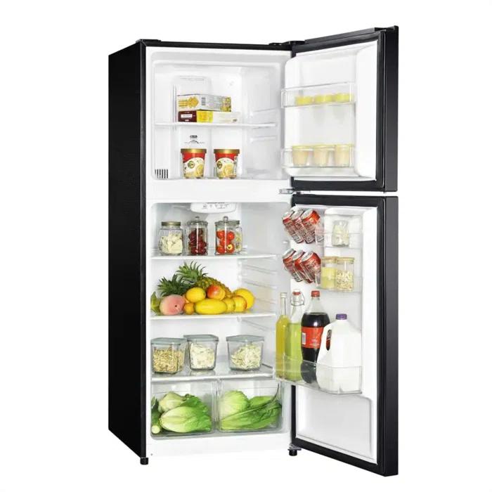 Magic Chef Magic Chef 10.1-cu. ft. Refrigerator with Top Freezer in Platinum Steel