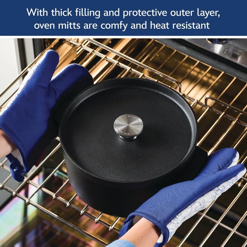 Disney Home Disney Home Bon Voyage Kitchen Oven Mitt Set / Pot Holders, 2 Piece, Blue