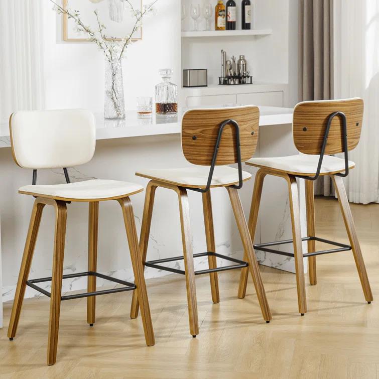 Corrigan Studio® 26" Upholstered Counter Height Bar Stools