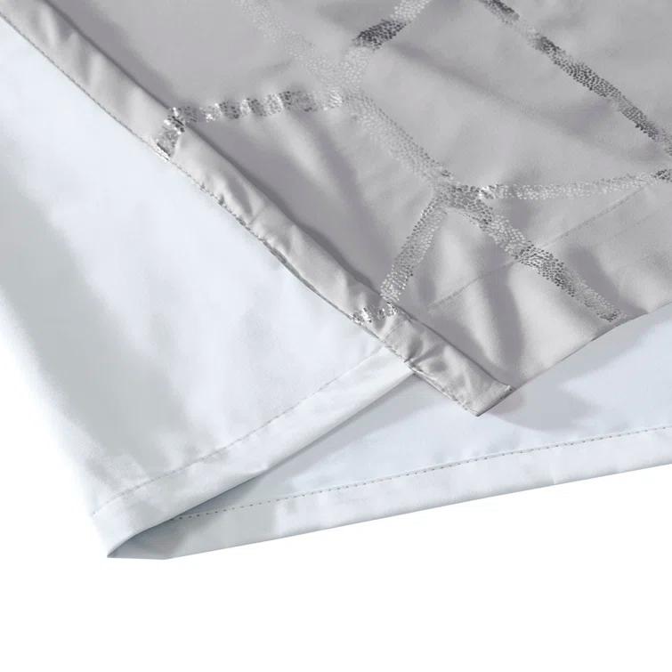 Intelligent Design Raina Geometric Total Blackout Grommet Single Curtain Panel