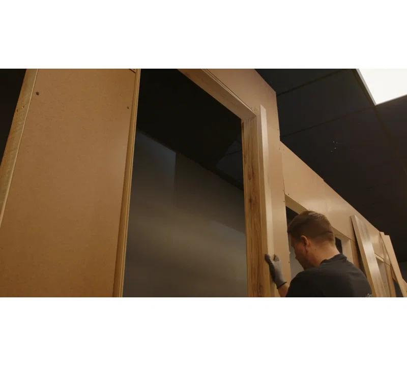 SARTODOORS 2113 Solid + Manufactured Wood Paneled Bi-Fold Door