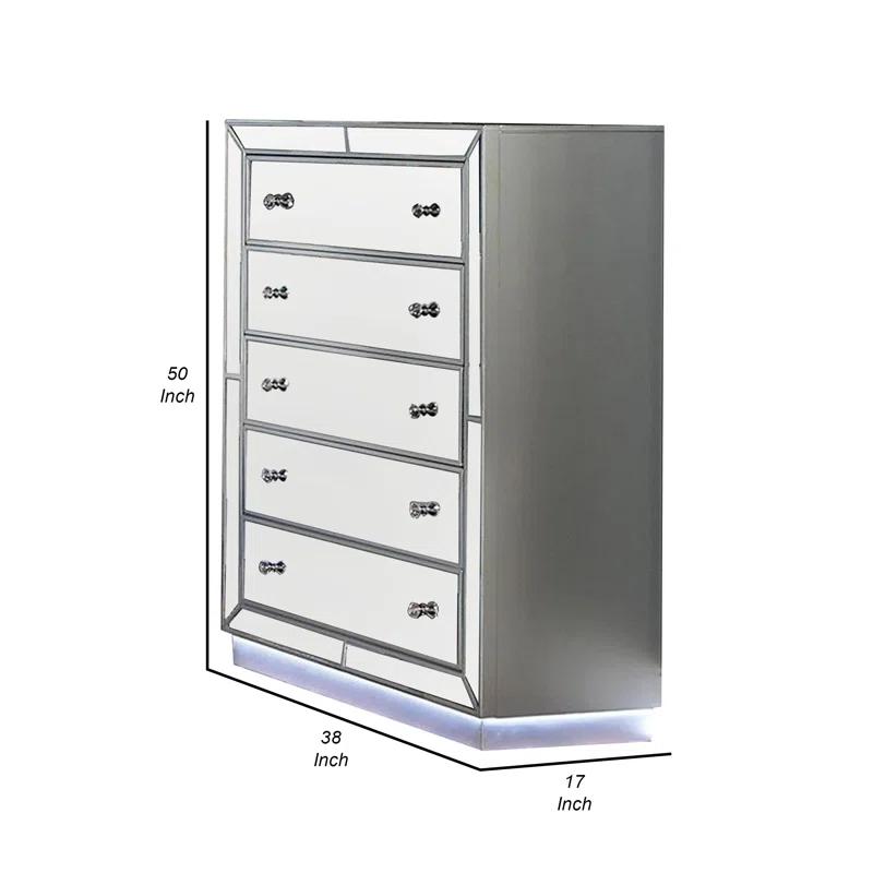 Benjara Donna 5 - Drawer Dresser