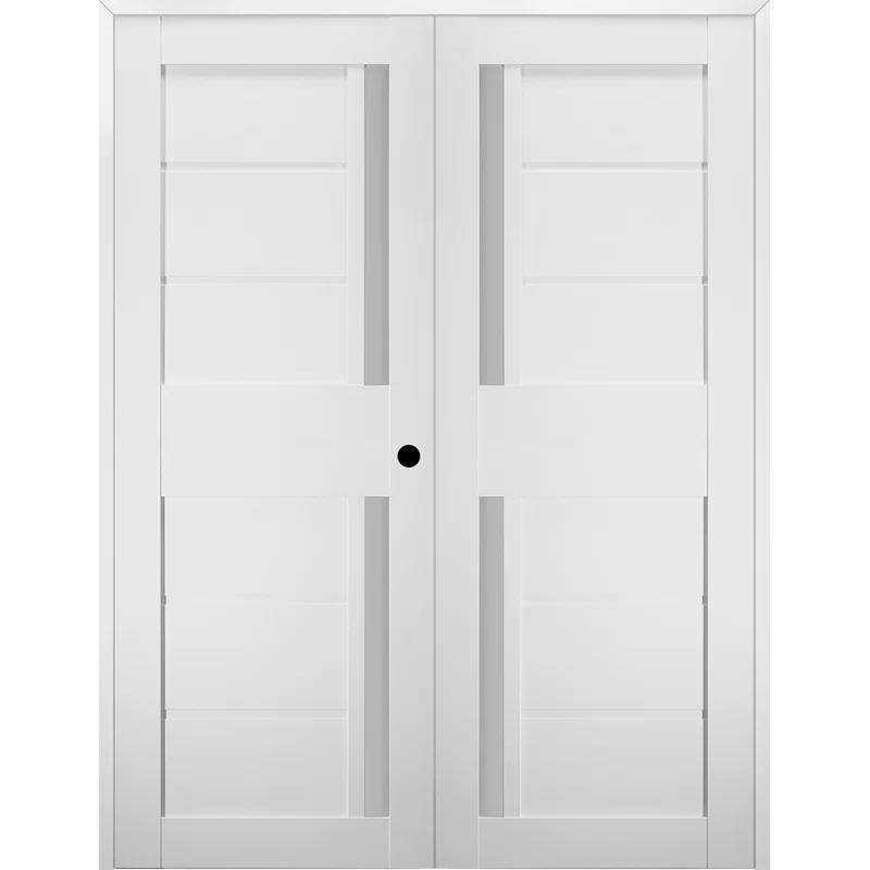 Belldinni Paneled Manufactured Wood and Glass Prefinished Esta Standard Door