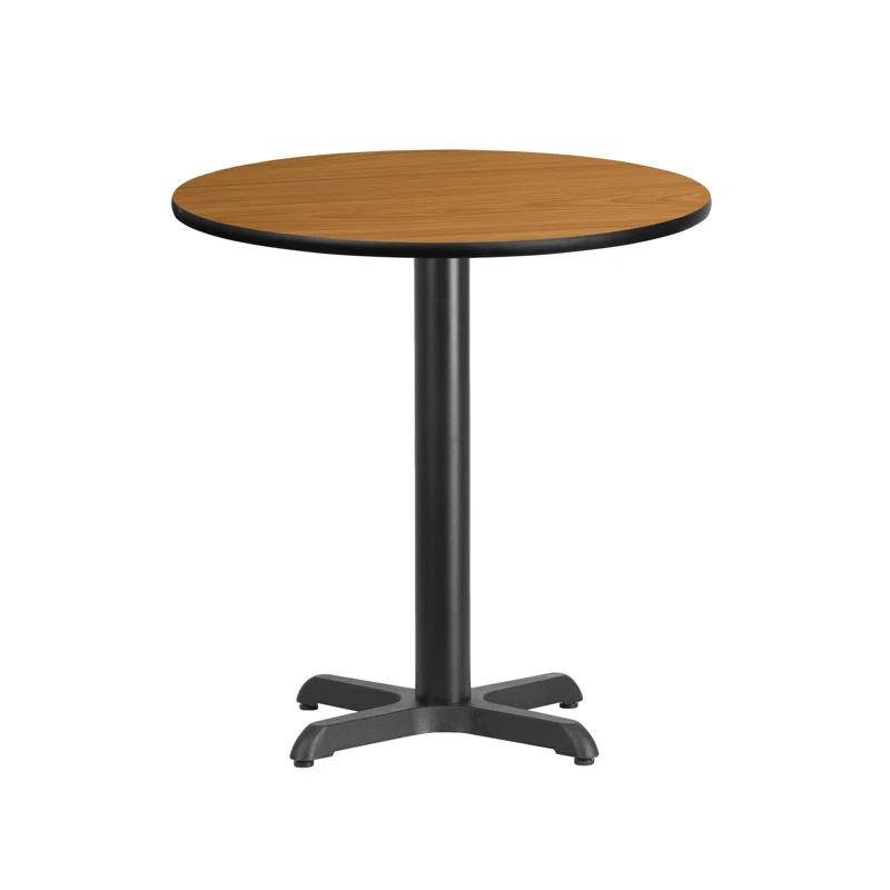 Flash Furniture Carrus Round Laminate Table Top with Height Table Base