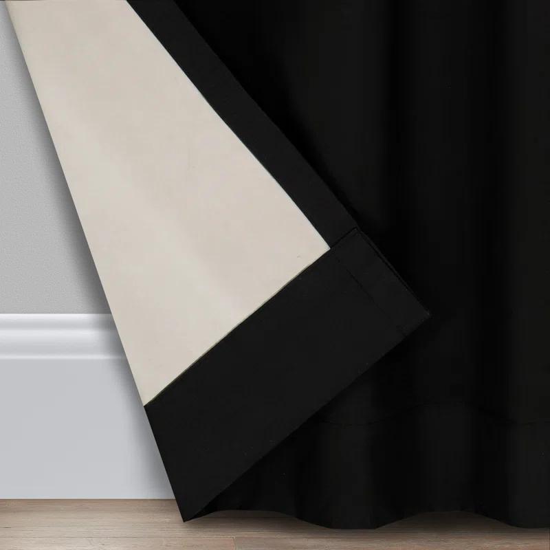 Eclipse Microfiber Blackout Grommet Curtains, Solid Thermaback Window Curtains