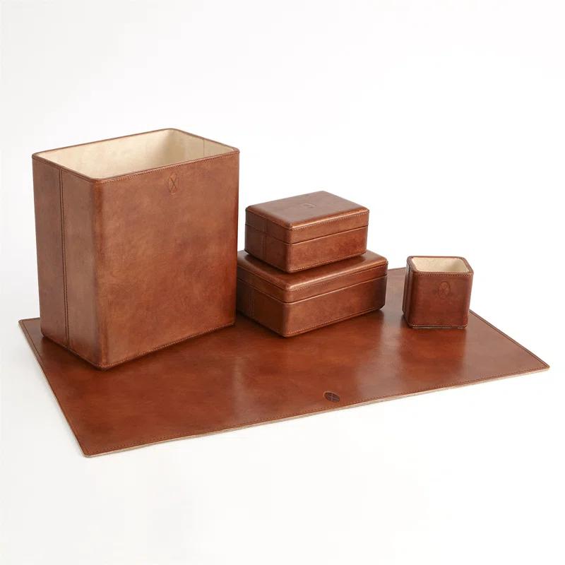 Global Views Signature Tobacco Covered Box-Lg