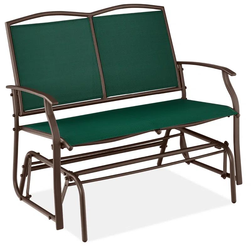 Winston Porter Nethuki Metal Outdoor Glider