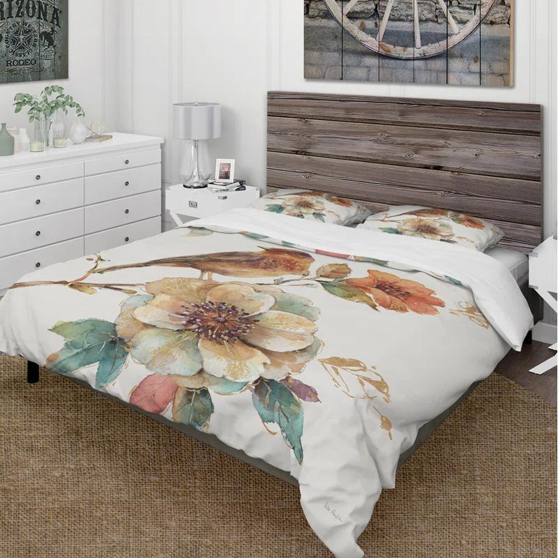 Farmhouse / Country Floral Duvet Cover Set