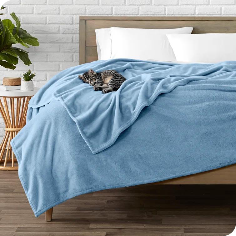 Bare Home Bare Home Microplush Fleece Blanket - Fuzzy, Warm, Bed/Throw Blanket