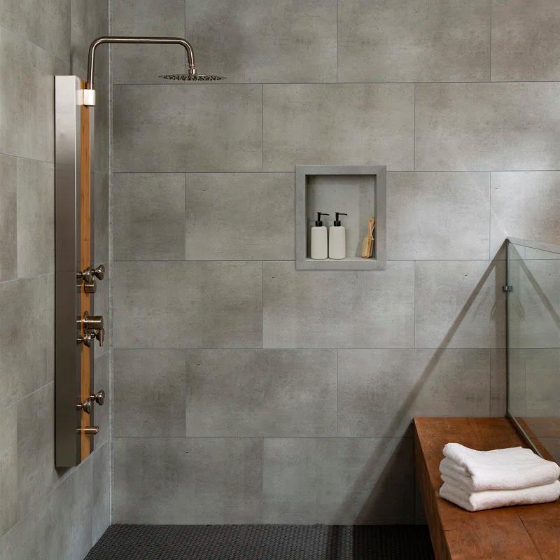 Palisade Palisade 17.5 in. x 15.5 in. Vinyl Waterproof Shower Niche Insert