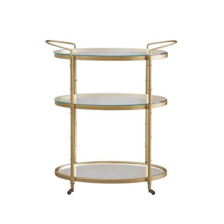Madison Park Signature Lauren Metal Bar Cart
