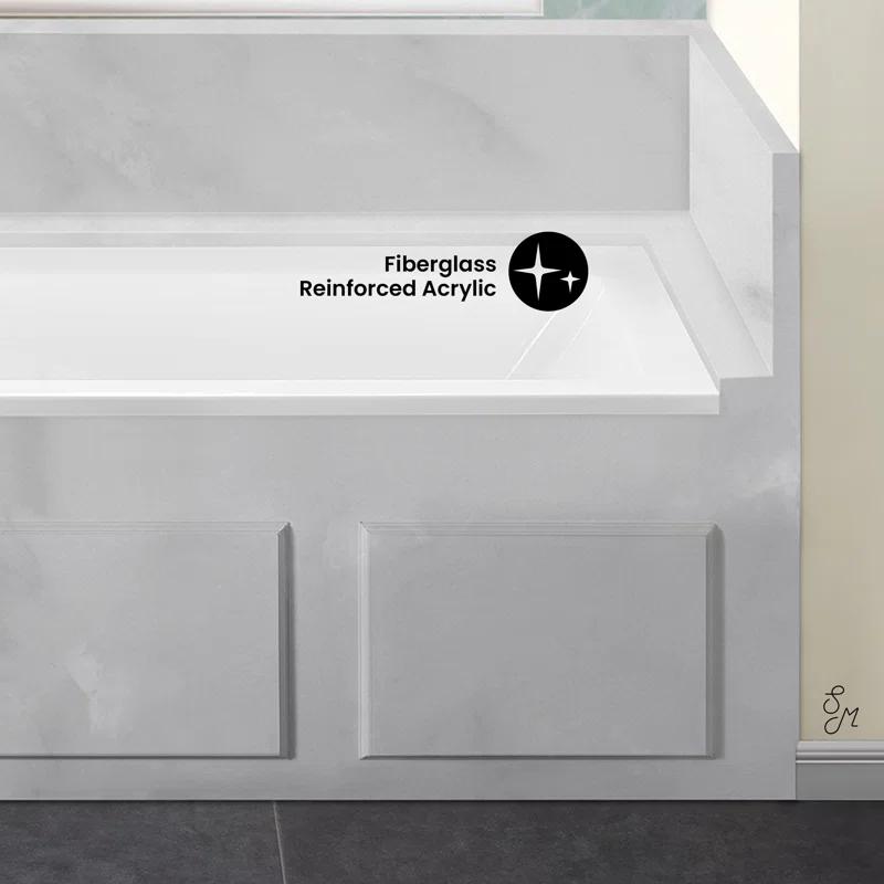 Swiss Madison SM-DB565 Voltaire 66" x 32" Alcove Bathtub
