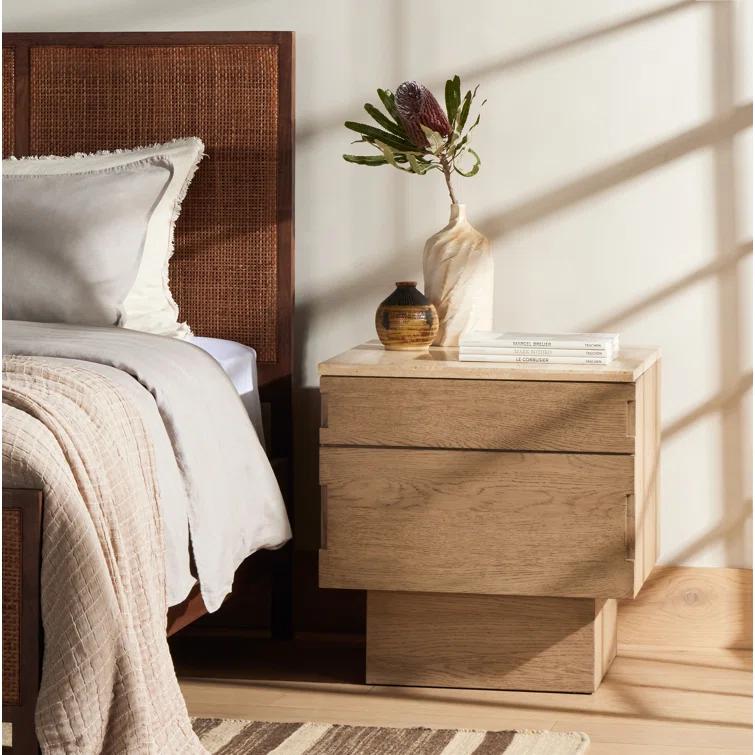Brecken Nightstand - Natural Oak