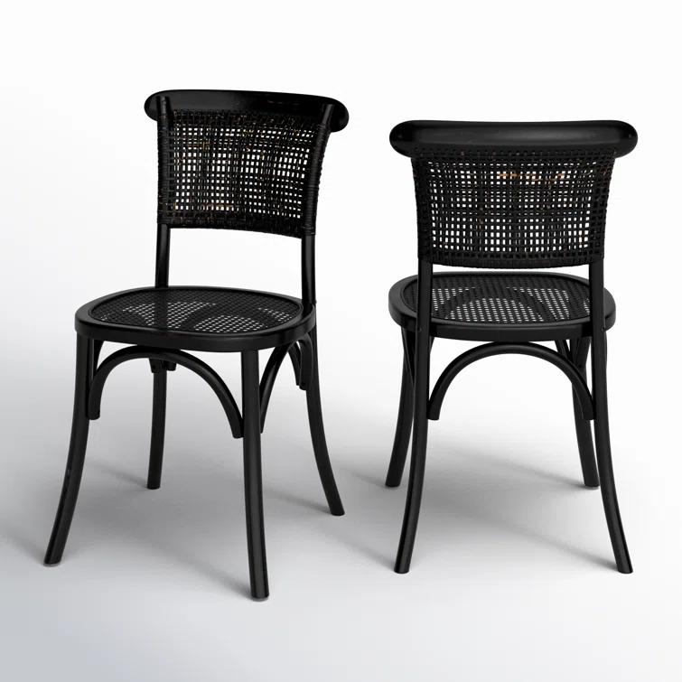 Lotta Dining Chair, Set of 2 - Black