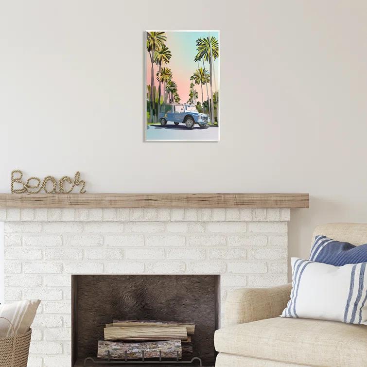 Stupell Industries Ba-033-Framed " Glam Summer Truck " by Amelia Noyes