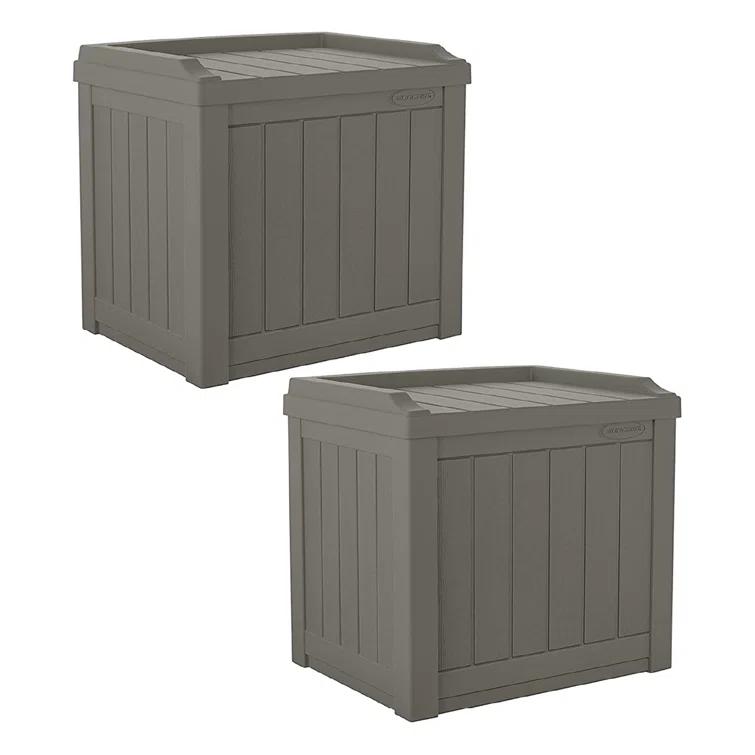 Suncast Suncast 22 Gallon Water Resistant Deck Box with Storage Seat