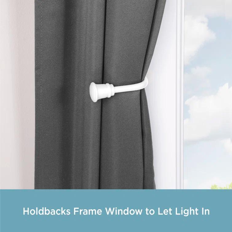 Kenney Kenney Trumpet Holdbacks for Curtains and Drapes, Set of 2