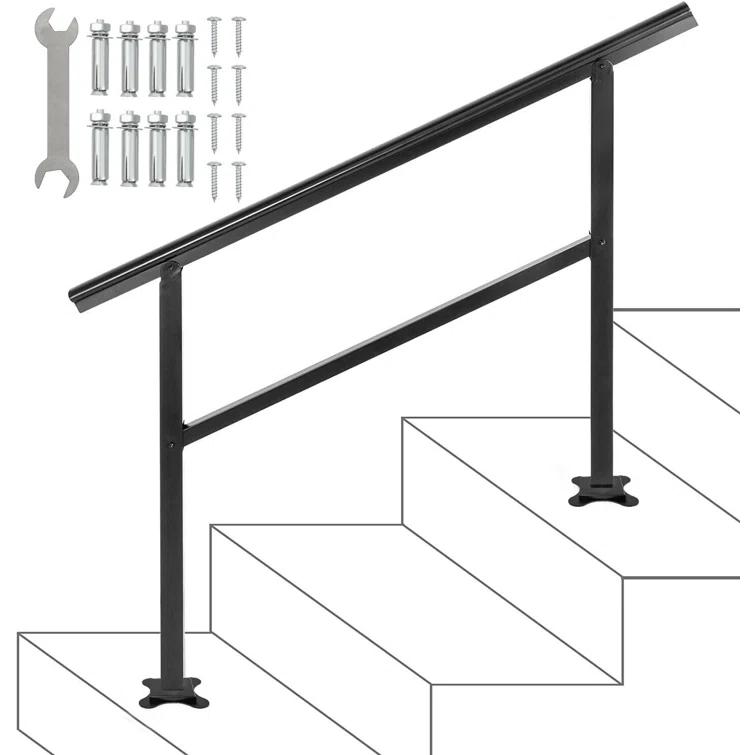 VEVOR Stair Railing Kit Aluminum Handrail Flexible Outdoor Deck Hand Rail