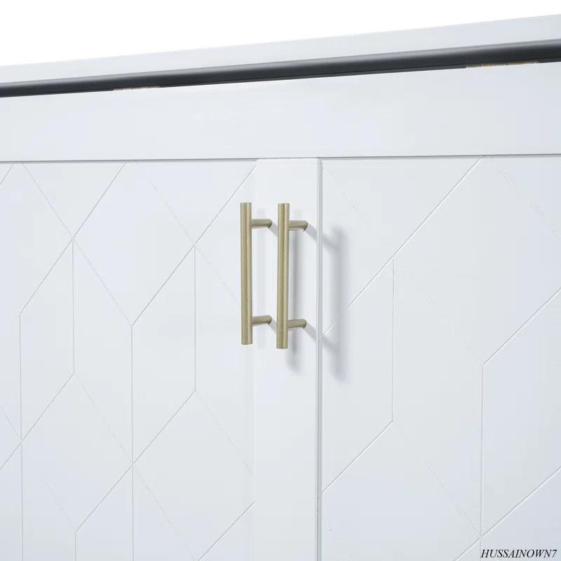 GROUPES Murphy Bed Wall Bed With Drawer And A Set Of Sockets & USB Ports, Pulley Structure Design