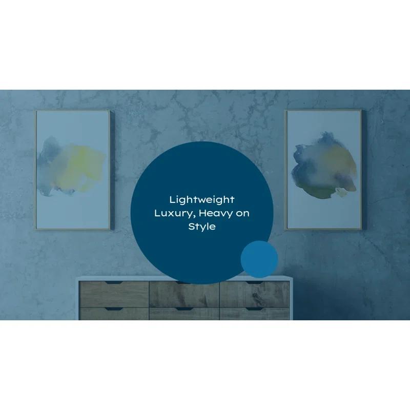 Bergamo Art 10" Decorative Handmade Glass Light Smoke Patterned Vase