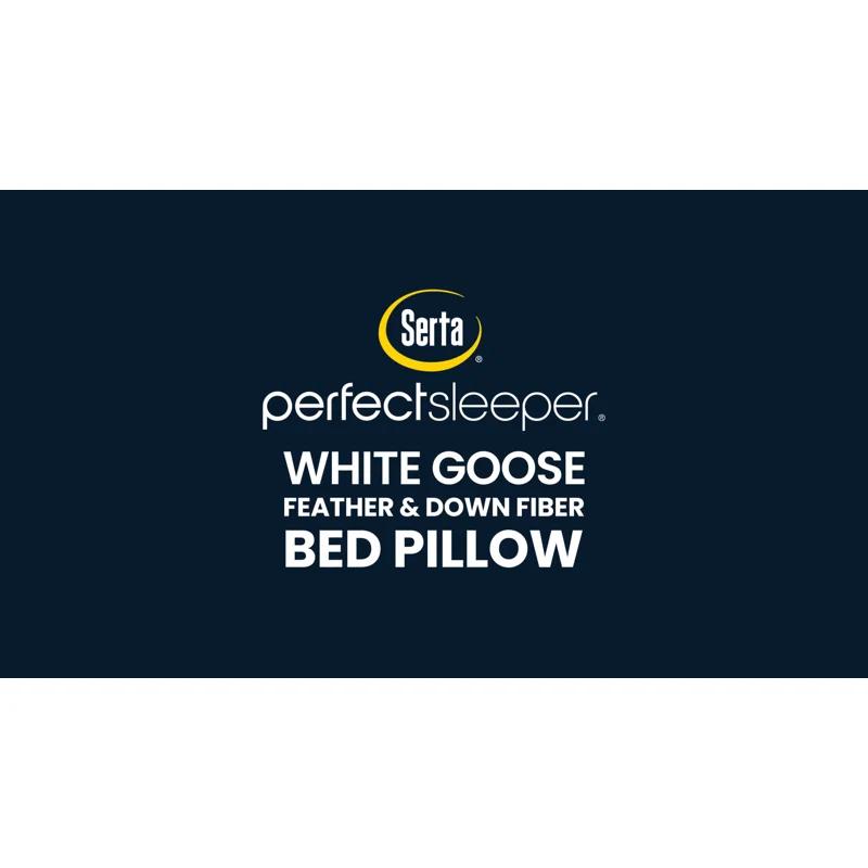Serta 233 Thread Medium Down Blend Bed Pillow