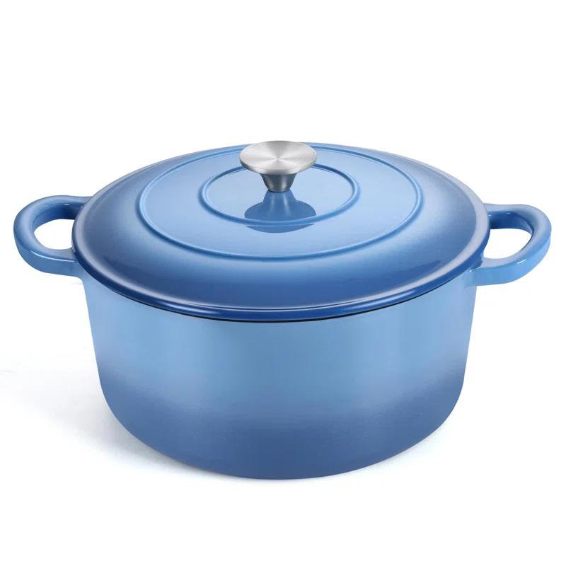SPECIALTY FLOORING INC Dutch Oven,Enameled Cast Iron Dutch Oven Cooking Pot With Lid & Dual Handles, For Bread Baking Braising Stewing, Heavy Duty & Non Stick, Oven & All Stovetops Safe