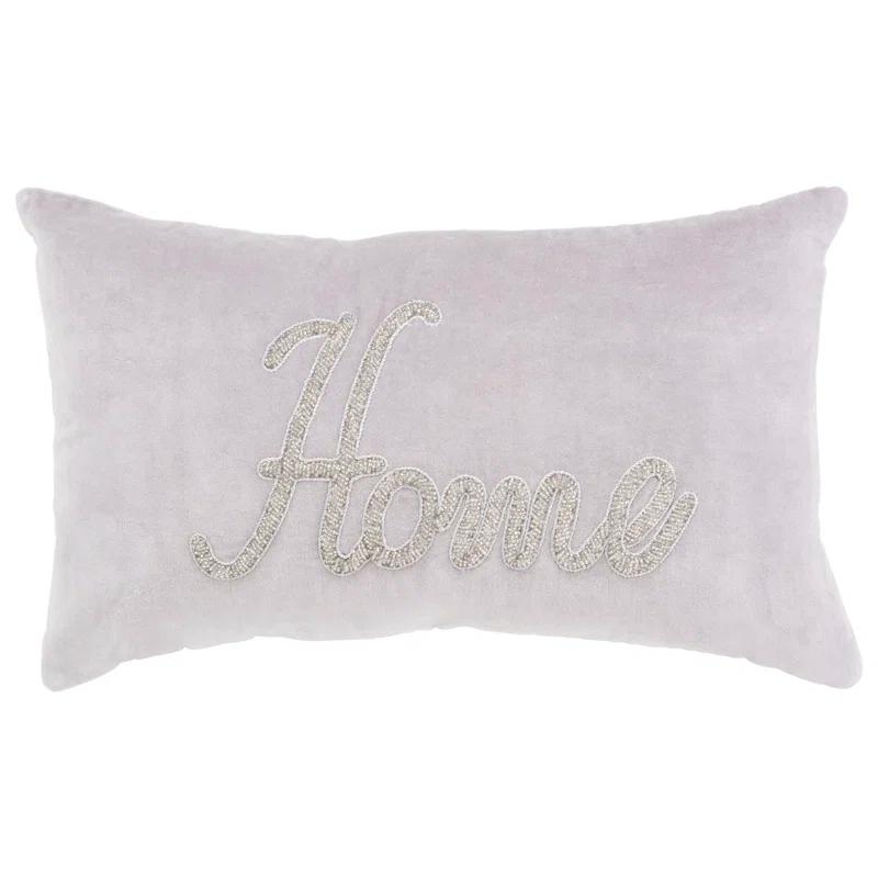 Safavieh Beads Cotton, Velvet Reversible Throw Pillow