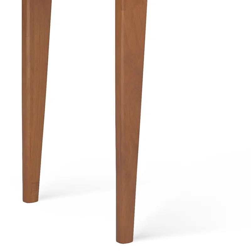 Simpli Home Harper 54"W Solid Hardwood Mid-Century Modern Storage Console Table with Drawers and Tapered Legs